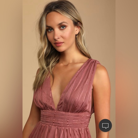 Romantic at Heart Rose Pink Striped Skater Mini Dress - Picture 3 of 8